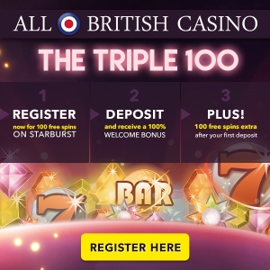 All British Casino - Triple 100 Promo