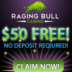 Raging Bull Casino No Deposit Bonus banner